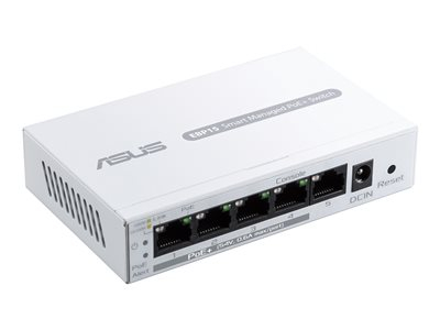 ASUS ExpertWiFi EBP15 - Commutateur - Géré - 5 x 10/100/1000 - de bureau - PoE+ (60 W)