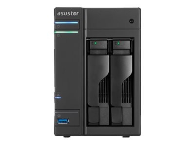 ASUSTOR AS-202TE - Serveur NAS - 2 Baies - SATA 6Gb/s - HDD - RAID 0, 1, JBOD - RAM 1 Go - Gigabit Ethernet - iSCSI support