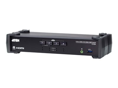 ATEN CS1824 KVMP Switch - Commutateur écran-clavier-souris/audio/USB - 4 x KVM / audio / USB - 1 utilisateur local - de bureau