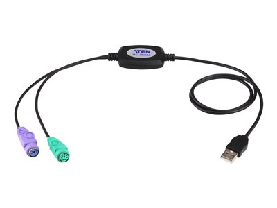ATEN - Adaptateur clavier/souris - USB (M) pour PS/2 (F) - 90 cm