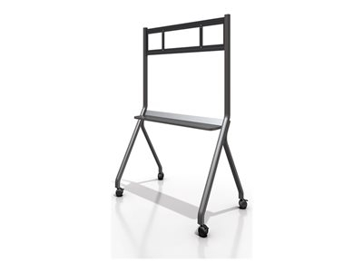 Avocor - Chariot - pour écran plat interactif - socle mobile - noir, gris - Taille d'écran : 55"-105" - Interface de montage : jusqu'à 1000 x 600 mm