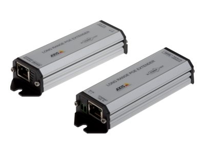 AXIS Long range PoE Extender kit - Relais - 100Mb LAN - 10Base-T, 100Base-TX - RJ-45 / RJ-45 - jusqu'à 1 km - pour AXIS AXIS P3245, C1410, D3110, M4308, P1385, Q1942, Q1951, Q1952, Q6315, W400; M55 Series
