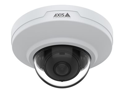 AXIS M3086-V - Caméra de surveillance réseau - dôme - résistant au vandalisme / résistant aux chocs / résistant à la poussière / résistant à l'eau - couleur (Jour et nuit) - 4 MP - 2688 x 1512 - iris fixe - Focale fixe - audio - LAN 10/100 - MJPEG, H.264, MPEG-4 Part 10, AVC, H.265, MPEG-H Part 2, HEVC - PoE Plus Class 2