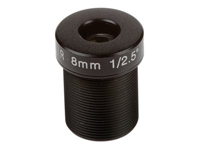 AXIS - Objectif CCTV - Focale fixe - iris fixe - 1/2.8" - montage M12 - 8 mm - f/1.6 (pack de 10) - pour AXIS P3904-R M12, P3905-R, P3905-R M12, P3915-R M12