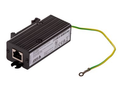 AXIS TU8001 - Protection contre les surtensions PoE (montable sur rail DIN) - noir - pour AXIS C1410, D3110, M4308, P1385, P3818, Q1951, Q1952, Q6100, W400; M55 Series; P37 Series