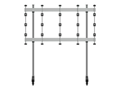 B-TECH System X BT93INFWP-M-4X4 - Chariot - pour mur vidéo dvLED 4x4 - aluminium anodisé - noir
