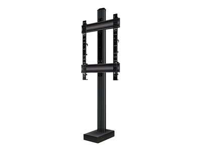 B-TECH BT8587 - Pied - pour écran plat - base rétractable - verrouillable - noir - Taille d'écran : up to 86" - Interface de montage : 800 x 600 mm - montage au sol - pour P/N: BT8577/B