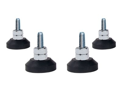 B-TECH BT856-FEET - Composant de montage (4 pieds de nivellement) - ajustable - pour chariot pour écran plat - noir - position indépendante (pack de 4)