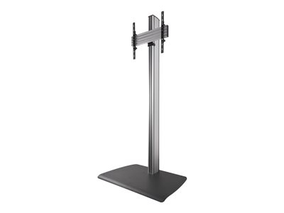 B-TECH System X BTF840 - Pied - pour écran plat - universel - verrouillable - acier - argent - Taille d'écran : 39"-65" - Interface de montage : jusqu'à 600 x 400 mm - posé sur le sol