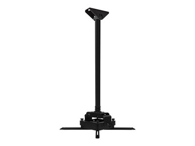 B-TECH PRO Install BT893-FD - Kit de montage (plaque fourreau plafonnière, collier, poteau, adaptateur pour montage sur poteau, adaptateur de raccordement, support de fixation, 4 longs bras de montage, 4 bras de montage courts) - chute fixe - pour projecteur - résistant, micro-ajustement - noir