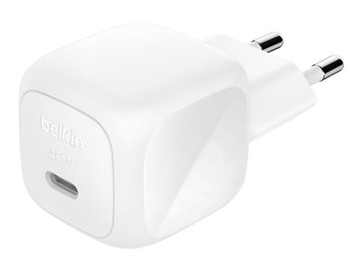 Belkin BOOST CHARGE - Adaptateur secteur - compact - 45 Watt - Power Delivery 3.1, Fast Charge (USB-C)