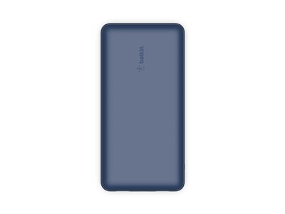 Belkin BOOST CHARGE - Banque d'alimentation - 20000 mAh - 15 Watt - 3 connecteurs de sortie (USB, USB-C) - sur le câble : USB-C - bleu
