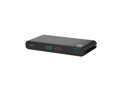 2 Port 2 Head IsoClave Red/Black DisplayPort SKVM W/O CAC PP4.0