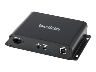 Belkin - Rallonge écran-clavier-souris/audio - émetteur - DisplayPort, HDMI - plus de fibre optique - USB - 6 ports - jusqu'à 300 m - Conformité TAA