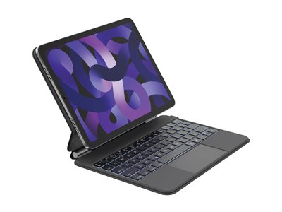 Belkin Pro - Clavier et étui (étui de protection) - avec socle magnétique - avec pavé tactile - rétroéclairé - sans fil - Bluetooth - QWERTY - Hollandais - pour Apple 10.9-inch iPad Air (4th generation, 5th generation); 11-inch iPad Pro (1st generation, 2nd generation, 3rd generation, 4th generation), M4 Wi-Fi, M4 Wi-Fi + Cellular