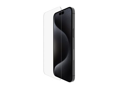 Belkin - Protection d'écran pour téléphone portable - verre trempé, traité - verre - pour Apple iPhone 15 Pro Max