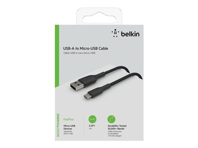 Belkin BOOST CHARGE - Câble USB - Micro-USB de type B (M) pour USB (M) - 1 m - noir