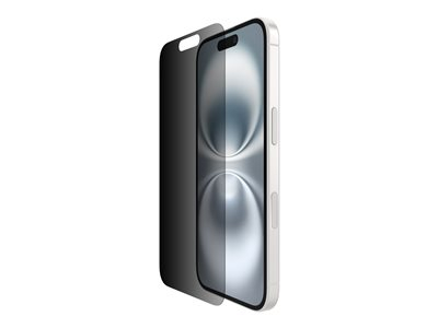 Belkin InvisiGlass - Protection d'écran pour téléphone portable - traité - verre - avec filtre de confidentialité - à double sens - pour Apple iPhone 14 Pro, 15, 16