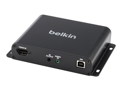 Belkin - Rallonge écran-clavier-souris/audio - émetteur - DisplayPort, HDMI - plus de CAT 6 - USB - 6 ports - jusqu'à 100 m - Conformité TAA