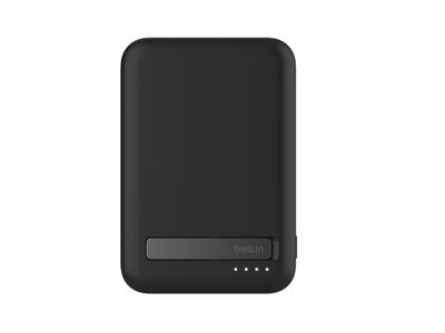 Belkin BoostCharge Pro - Banque d'alimentation sans fil - magnétique avec Qi2 - 10000 mAh - 15 Watt - Fast Charge, PD - 2 connecteurs de sortie (magnétique, USB-C) - sur le câble : USB-C - noir - pour Apple iPhone 12, 13, 14, 15