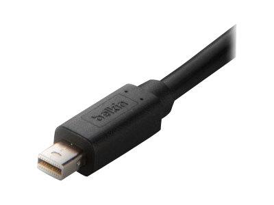 Belkin KVM Video Cable - Câble DisplayPort - Conformité TAA - DisplayPort (M) pour Mini DisplayPort (M) - 3.05 m - passif, support 4K - noir