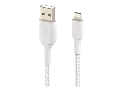 Belkin BOOST CHARGE - Câble Lightning - Lightning mâle pour USB mâle - 2 m - blanc