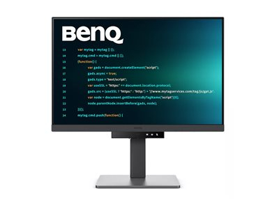 BenQ RD240Q - Écran LED - 24.1" - 2560 x 1600 WQXGA @ 60 Hz - IPS - 300 cd/m² - 1000:1 - HDR10 - 5 ms - HDMI, DisplayPort, USB-C - casque/haut-parleur(s)