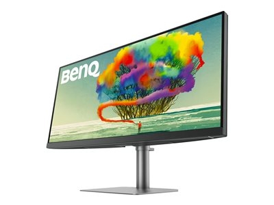 BenQ DesignVue PD3420Q - Écran LED - 34" - 3440 x 1440 UWQHD @ 60 Hz - IPS - 400 cd/m² - 1000:1 - DisplayHDR 400 - 5 ms - 2xHDMI, DisplayPort, USB-C - haut-parleurs - gris foncé