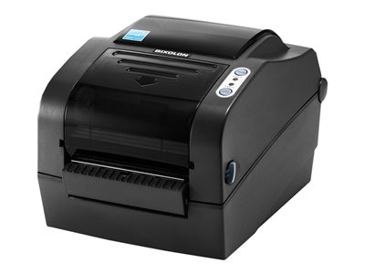 BIXOLON SLP-TX423 - Imprimante d'étiquettes - thermique direct/transfert thermique - Rouleau (11 cm) - 300 ppp - jusqu'à 127 mm/sec - parallèle, USB, série - gris foncé