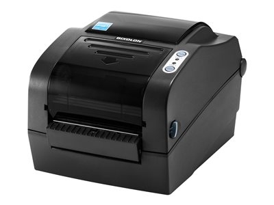 BIXOLON SLP-TX420 - Imprimante d'étiquettes - thermique direct/transfert thermique - Rouleau (11 cm) - 203 dpi - jusqu'à 178 mm/sec - parallèle, USB, série - gris foncé