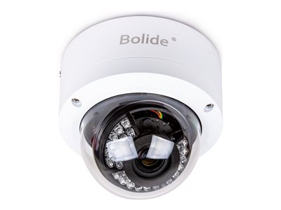 Bolide - Caméra de surveillance - PIZ - dôme - à l'épreuve du vandalisme - couleur (Jour et nuit) - 2 MP - motorisé - TVI, AHD, CVI - DC 12 V