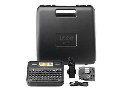 Brother P-Touch PT-D610BTVP - Étiqueteuse - Noir et blanc - transfert thermique - 24 mm de large - 180 dpi - jusqu'à 30 mm/sec - USB, Bluetooth 5.0 - outil de coupe - impression miroir, impression verticale, aperçu avant impression, impression par 7 lignes, impression multicopie - noir