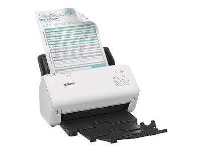 Brother ADS-4300N - Scanner de documents - CIS Double - Recto-verso - A4 - 600 dpi x 600 dpi - jusqu'à 40 ppm (mono) / jusqu'à 40 ppm (couleur) - Chargeur automatique de documents (80 feuilles) - jusqu'à 6000 pages par jour - USB 3.0, Gigabit LAN, USB 2.0 (Host)