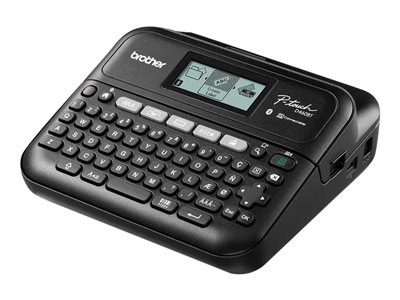 Brother P-Touch PT-D460BTVP - Étiqueteuse - Noir et blanc - transfert thermique - 18 mm de large - 180 dpi - jusqu'à 30 mm/sec - USB, Bluetooth 5.0 - outil de coupe - impression par 5 lignes, impression miroir, impression verticale, impression multicopie - noir