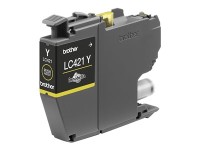 Brother LC421Y - Jaune - original - cartouche d'encre - pour Brother DCP-J1140DW, DCP-J1800DW, MFC-J1010DW, MFC-J1012DW