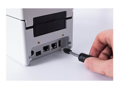 Brother TD-2350D203 - Imprimante d'étiquettes/de reçus - Noir et blanc - thermique direct - Rouleau (6,3 cm) - 203 dpi - jusqu'à 152.4 mm/sec - Wi-Fi(n), Bluetooth 5.2, LAN, USB 2.0, hôte USB