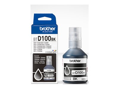 Brother BTD100BK - 108 ml - haute capacité - noir - original - boîte de suspension - recharge d'encre - pour Brother DCP-T530DW, DCP-T730DW, MFC-T930DW