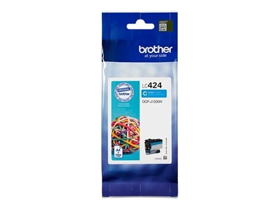 Brother LC424C - Cyan - original - cartouche d'encre - pour Brother DCP-J1200W