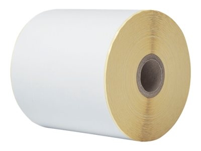 Brother - Auto-adhésif - blanc - Rouleau (10,2 cm x 58 m) 1 rouleau(x) étiquettes continues (pack de 8) - pour Brother TD-4410D, TD-4420DN, TD-4550DNWB
