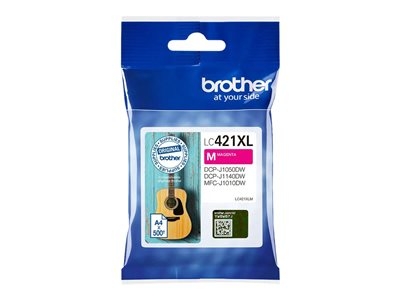 Brother LC421XLM - À rendement élevé - magenta - original - cartouche d'encre - pour Brother DCP-J1140DW, DCP-J1800DW, MFC-J1010DW, MFC-J1012DW