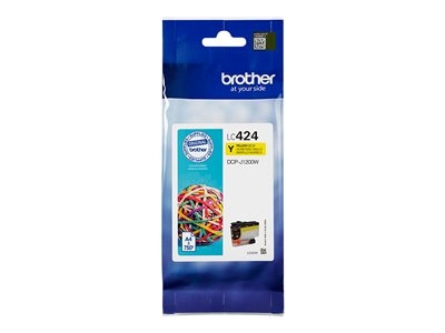 Brother LC424Y - Jaune - original - cartouche d'encre - pour Brother DCP-J1200W