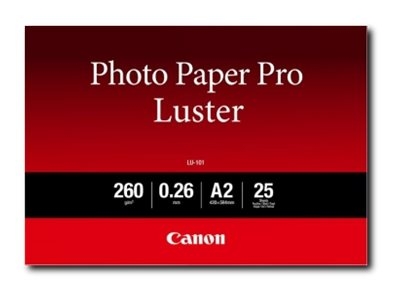 Canon Photo Paper Pro Luster LU-101 - Lustre - 260 micromètres - A2 (420 x 594 mm) - 260 g/m² - 25 feuille(s) papier photo
