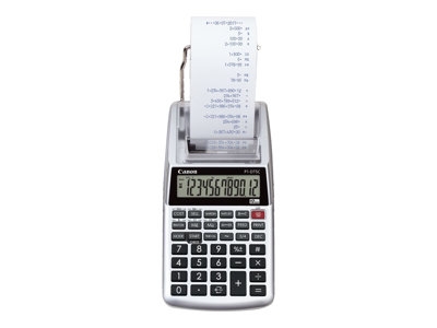 Canon P1-DTSC II - Calculatrice avec imprimante - LCD - 12 chiffres - pile - argent