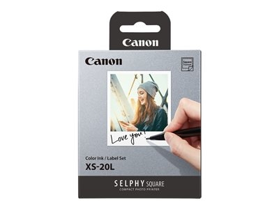 Canon XS-20L - Couleur (cyan, magenta, jaune) - kit cassette à ruban d'impression + papier - pour Square QX10