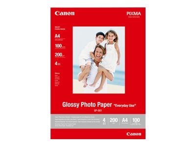 Canon GP-501 - Brillant - blanc - A4 (210 x 297 mm) 20 feuille(s) papier photo - pour PIXMA TS7450i