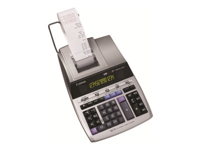 Canon MP1411-LTSC - Calculatrice avec imprimante - LCD - 14 chiffres - adaptateur CA, pile de sauvegarde mémoire - argent métallique