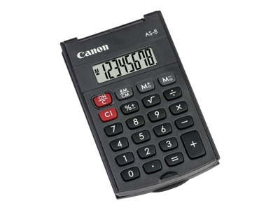 Canon AS-8 - Calculatrice de poche - 8 chiffres - gris foncé