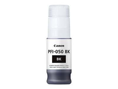 Canon PFI-050BK - 70 ml - noir - original - réservoir d'encre - pour imagePROGRAF TC-20, TC-20M, TC-21, TC-21M