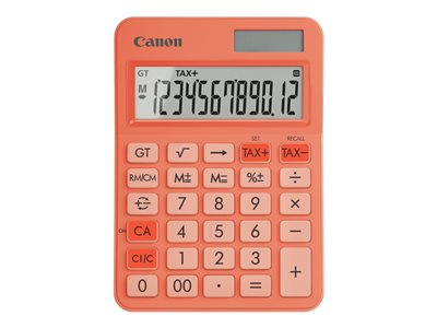 Canon LS-125KB - Calculatrice de bureau - 12 chiffres - panneau solaire, pile - orange