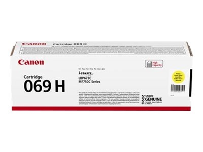 Canon 069H - À rendement élevé - jaune - original - boîte - cartouche de toner - pour i-SENSYS LBP673Cdw, LBP673dw, MF752Cdw, MF754Cdw